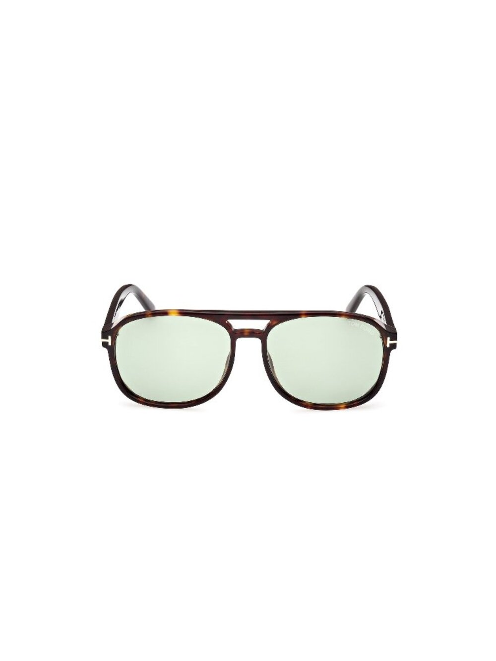 New Tom Ford Men's Sunglasses Havana Aviator Green Lens Acetate Frame FT1022 52N